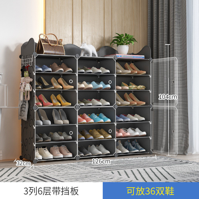 收纳鞋盒塑料鞋盒鞋柜家用抽屉式省空间简易门口放鞋架子透明租房