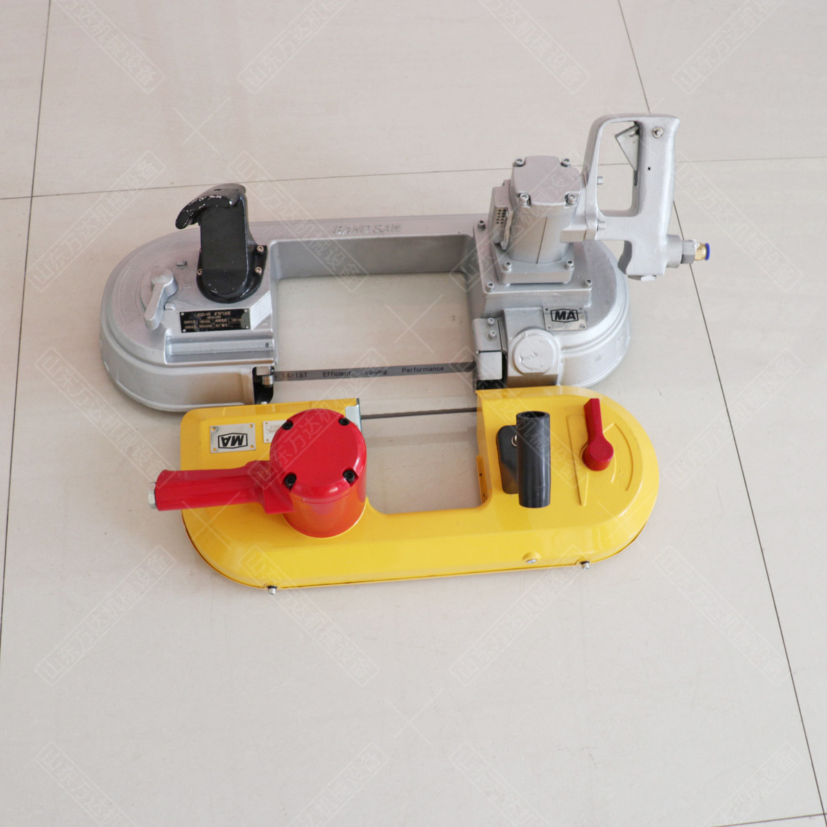 热销煤矿气动带式锯 井下jqd用-8/1000 无火花风动线锯手持式切割