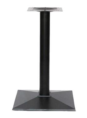 厂家直供正方方阶铸铁台脚台架黑色简约桌架金属餐厅酒店桌腿方形