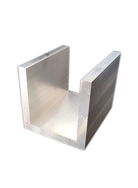 铝合金米价铝80x80x10mm槽铝型材内径60mm工业加厚槽铝u型槽铝槽
