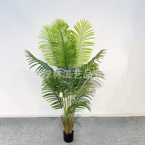 仿真散尾葵假绿植盆栽北欧家居仿真凤尾葵树珍珠葵贵妃葵树可批发