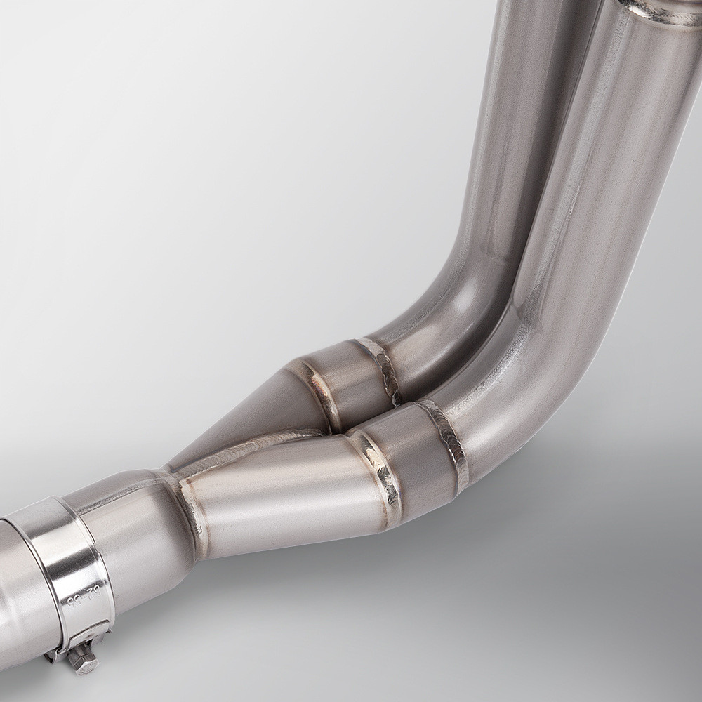 热销春风450sr摩托机车改装排气管钛合金前段尾段套装可接51mm尾