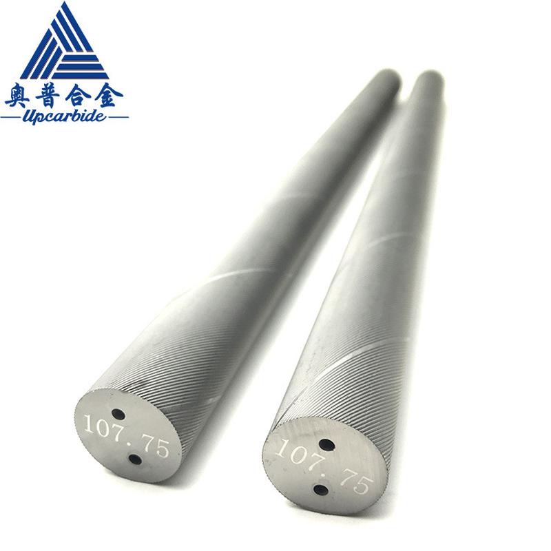 硬质合金毛坯双内冷螺旋棒内30°双螺旋孔棒双钨钢孔碳化钨圆棒