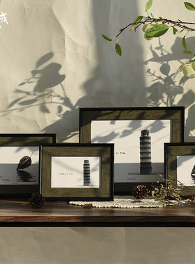9zrt寸复古简约黑色3r4r5寸6寸7寸8寸10经典a4相框摆台摆件可挂墙