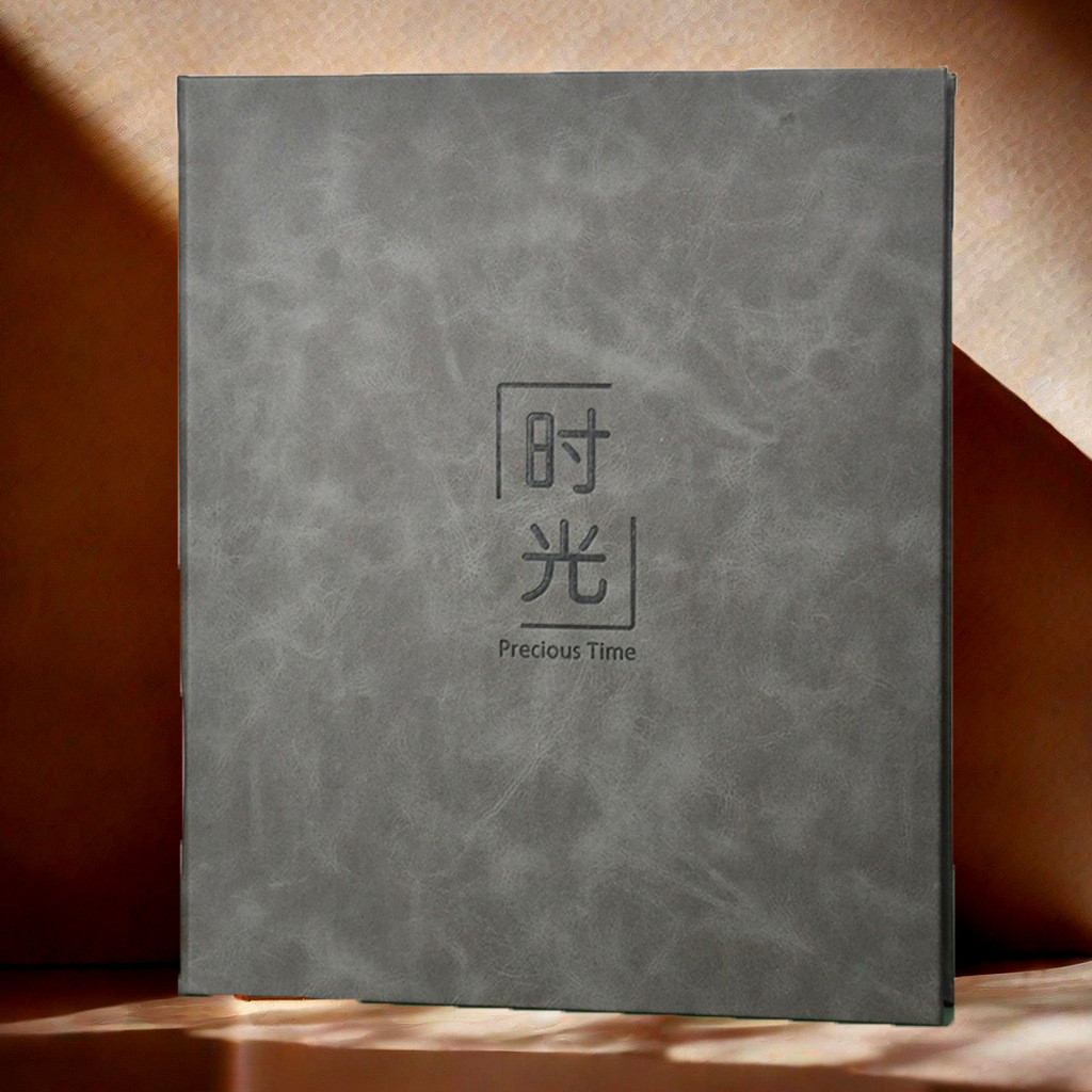 全皮质放相册本纪念册大容量家庭版竖过塑影集5寸6寸插页式情侣款