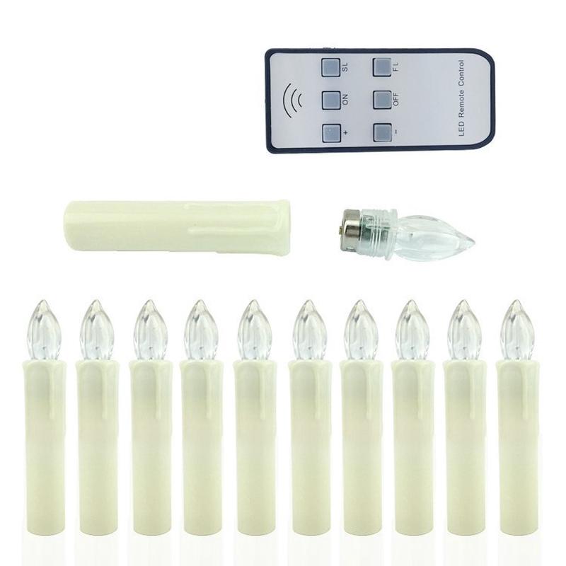 工厂直销led蜡烛灯圣诞遥控蜡烛无烟圣诞树火仿真无装饰电子蜡烛