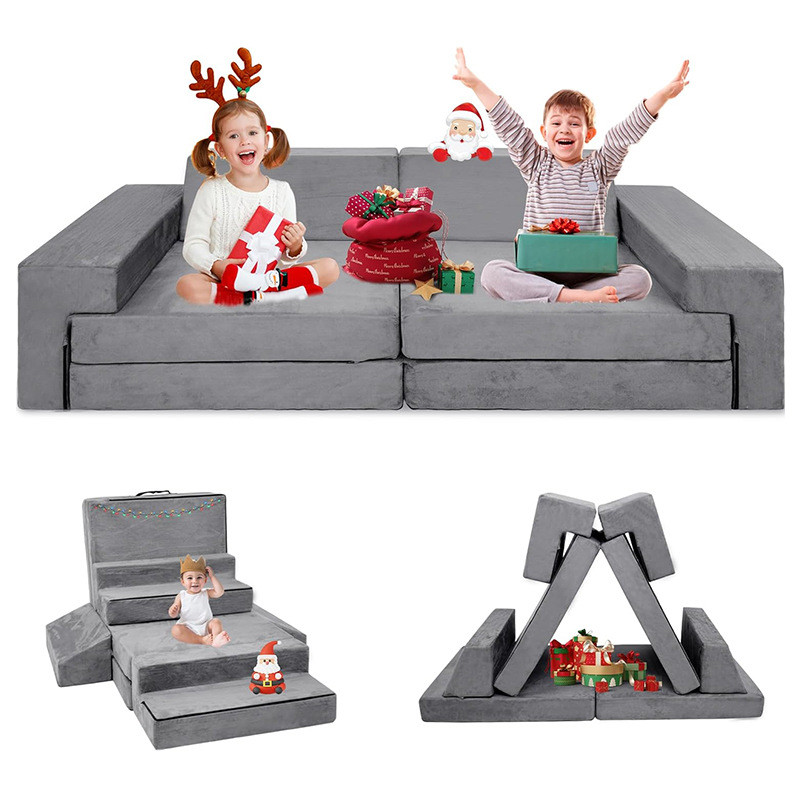 定制海绵组合拼接儿童攀爬折叠沙发坐垫高密度游戏沙发床垫子