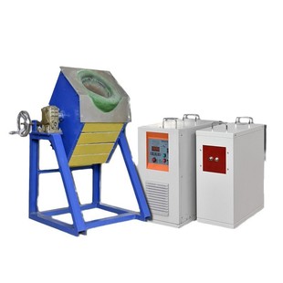 电磁感应翻转熔炼炉中频速热坩埚熔铜炉金银铝锌铜合金金属熔化炉