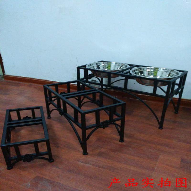 铁艺宠物自动喂食器狗碗盆架狗食喂食器宠物食架架宠物食品器通用