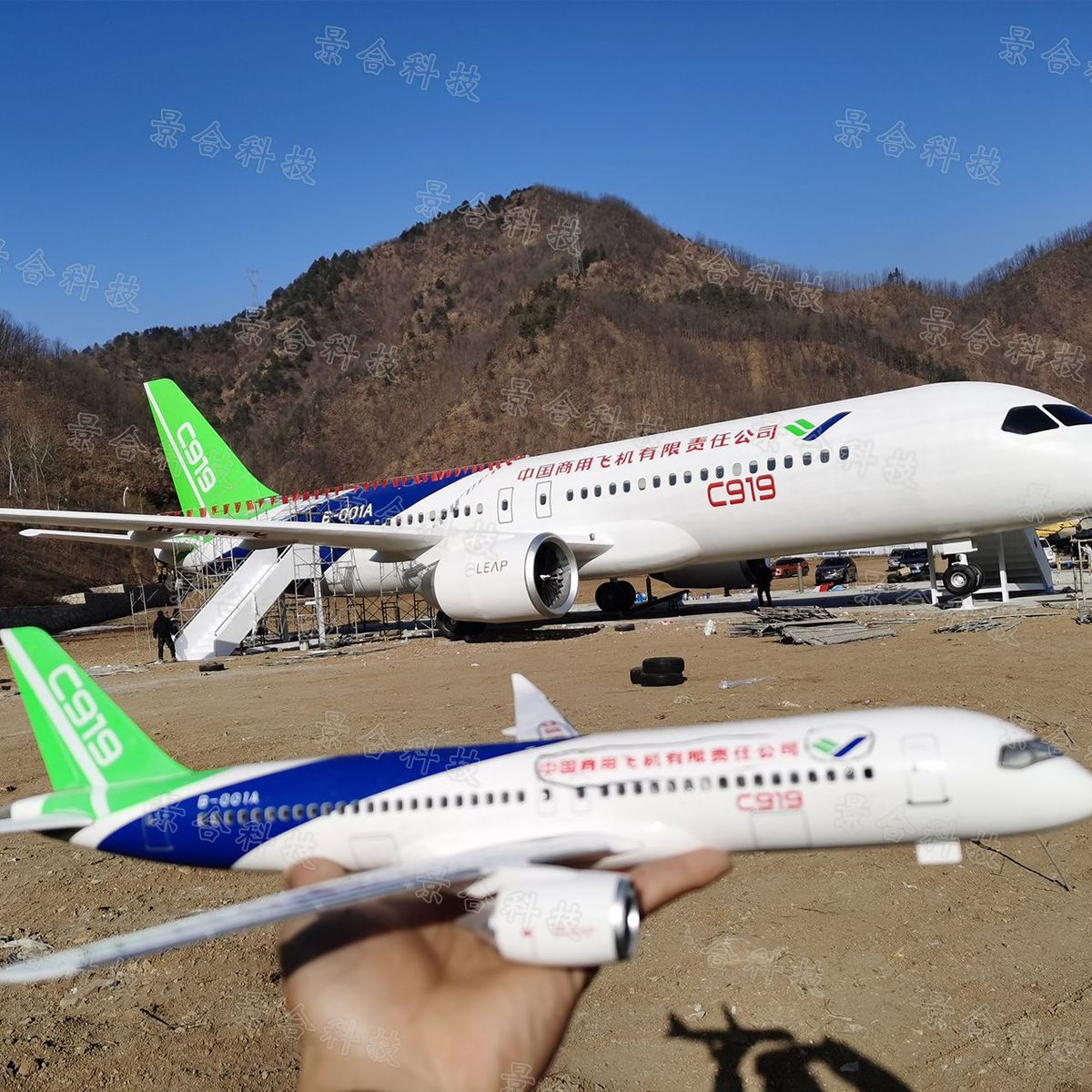 热销户外大型铁艺一比仿真一波音737飞机模拟舱飞机模型仿真合金