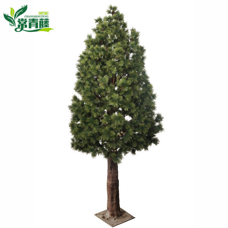 人造人造酒店商超室内装饰景观摆件玻璃钢大型仿真迎客松迎客松树