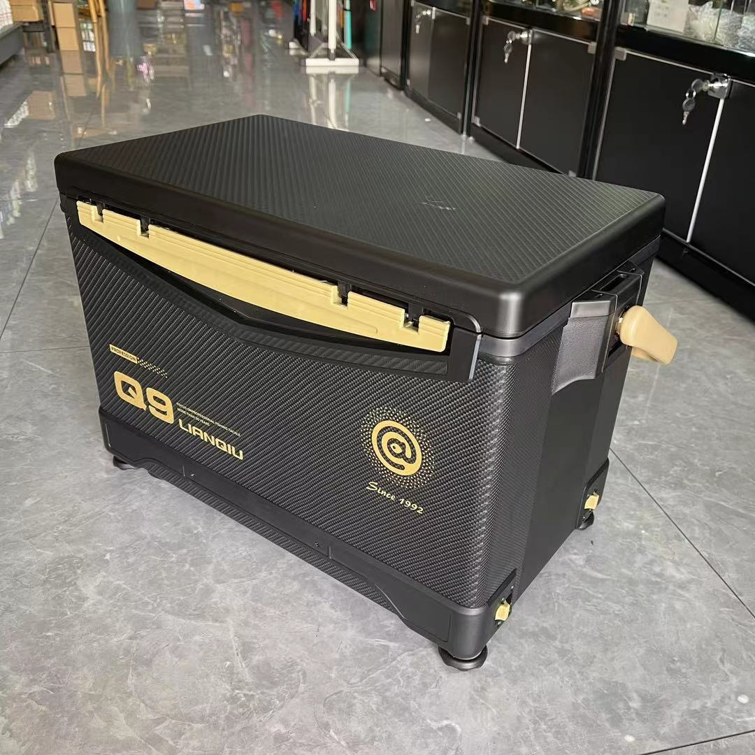 2024全套连球钓箱q9平盖蜂窝钓鱼箱全新升级铝镁合金配件新品29升