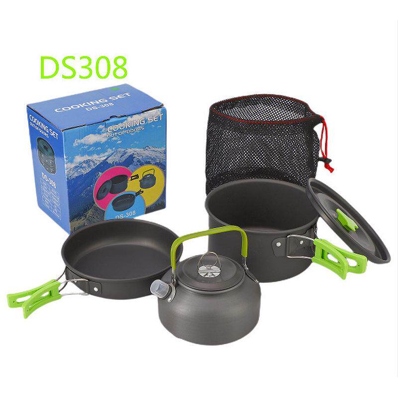 小茶壶组合套锅 野营组合套装锅餐具便携户外炊具锅具硬质软化铝