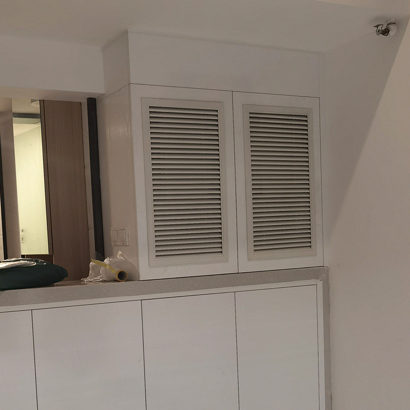 厂家铝合金单层通风口柜门用超薄百叶窗百叶透气口装饰批发