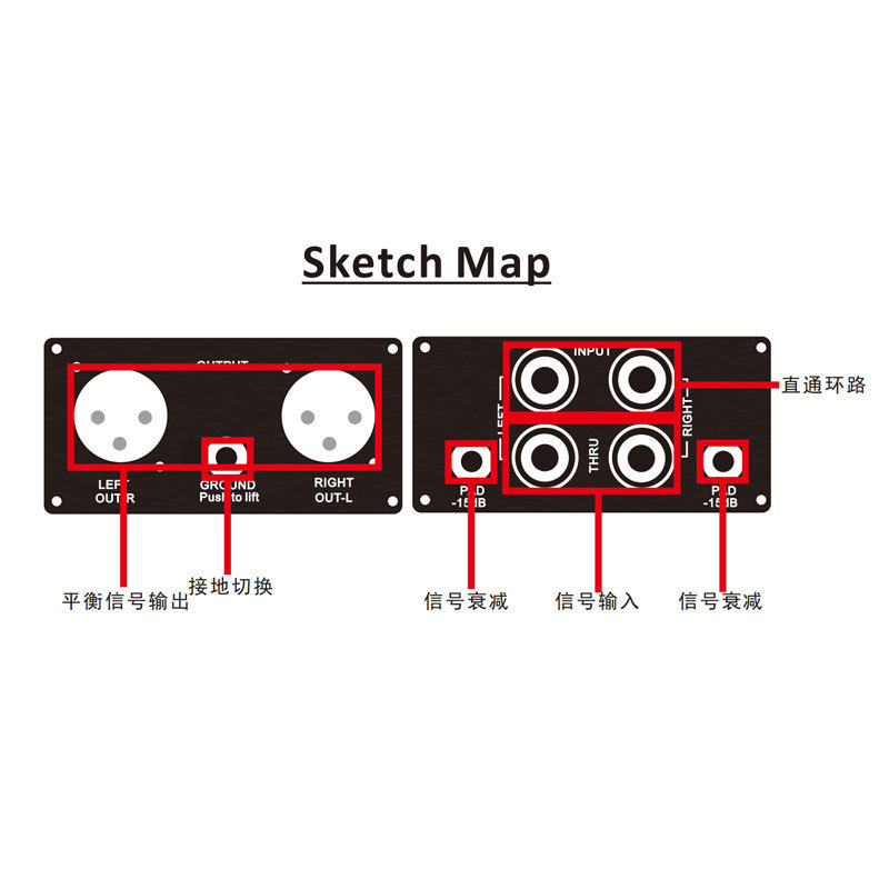 热销prodi-2立体声非电流输入无源di直插盒,取消嗡嗡声平衡声杂音