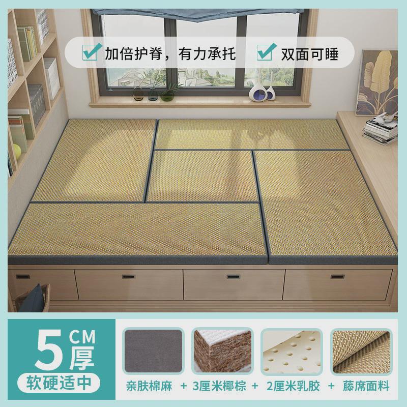 榻榻米垫子定作椰棕乳胶双面家用尺寸定作塌塌米床垫踏踏米地炕垫