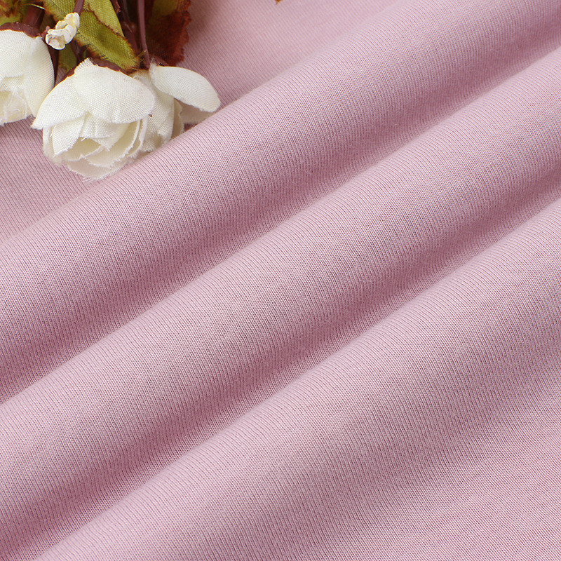 棉26s爽滑现货平纹布180g全棉精梳棉莫代尔布料春夏运动休闲面料