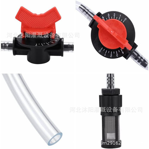 文丘里施肥系统g3/4注肥器和过滤吸管套件配六分接头喷微