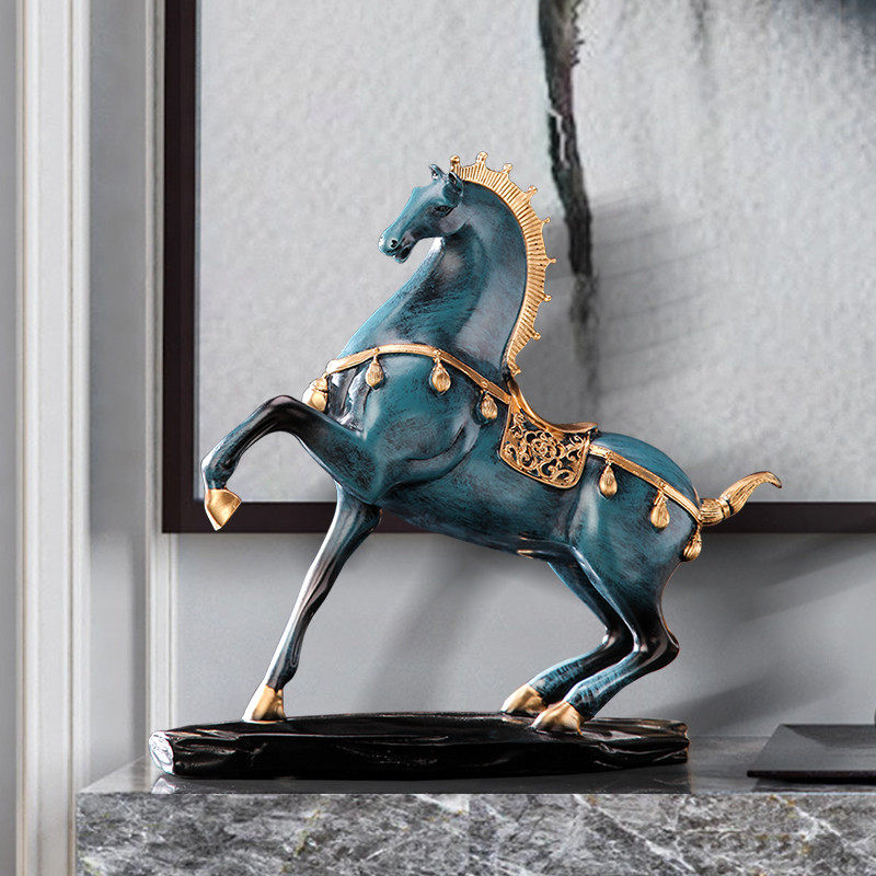 装饰品招财俊马摆件酒柜客厅办公室领导高档书桌面新中式马到成功,家居饰品,装饰摆件,淘宝优惠券,粉丝福利购,淘宝优惠卷