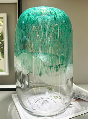 现代简约器手工花瓶餐桌插花时尚办公室创意摆件样板间高级感装饰