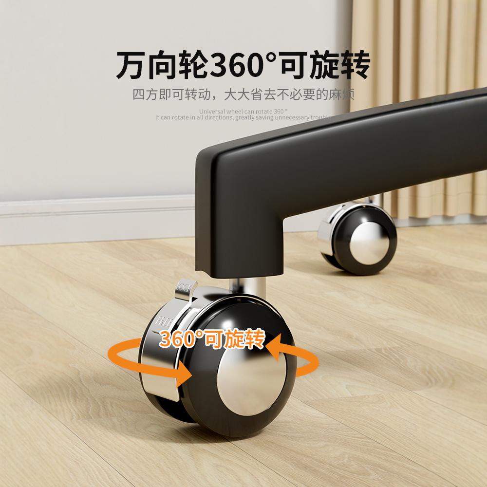 静音万向轮小号家具茶几沙发移动滑轮底座婴儿床夹板轱辘配件大全