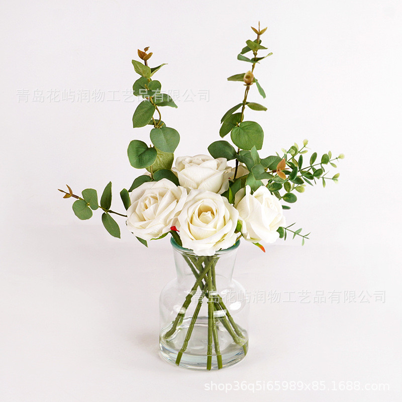 新款热卖仿真花假水花艺高档插瓶成品客厅茶几装饰摆件卧室