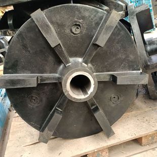 pu衬定 立式 渣浆泵工程橡胶胶转子耐磨浮选机搅拌叶轮盖板配件