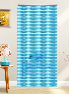 可定豆珠珠帘门帘塑料晶亚克力防水成品玄关帘隔断装饰批发免新款