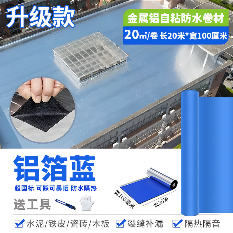 屋顶防水补漏外墙楼顶裂缝氨酯涂料房顶沥青材料堵漏王防漏胶水