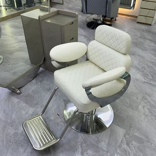 网红放倒椅子时尚款椅子烫染高档剪发椅子升降旋转理发店美发椅子