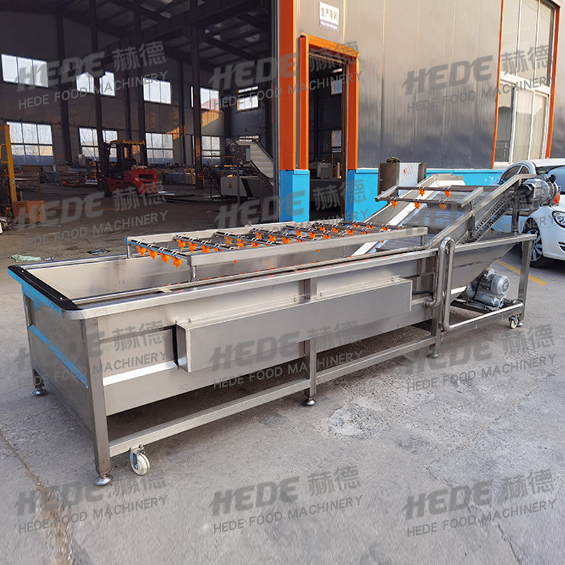 赫德机械气泡水果蔬菜清洗设备蔬菜清洗烘干机大枣冬枣清洗机