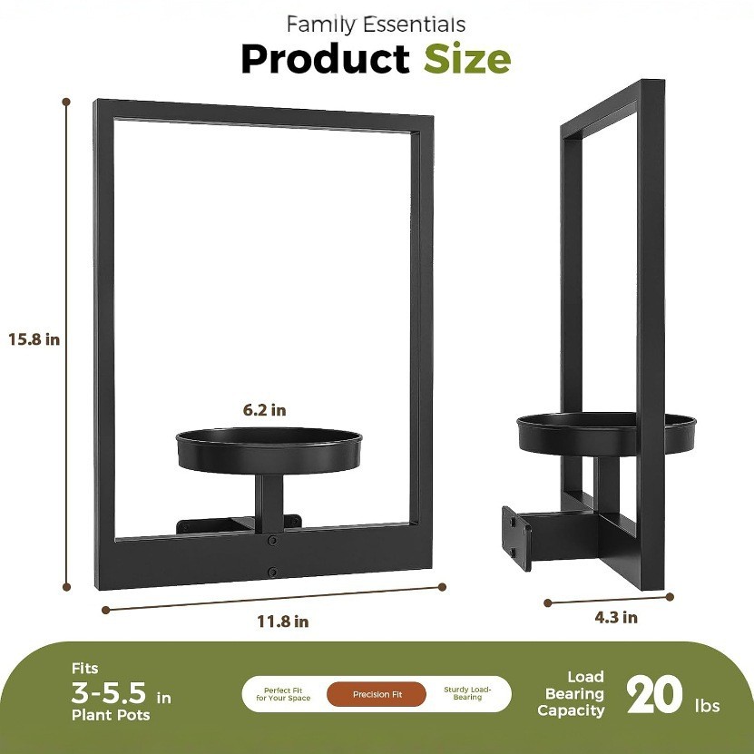 爆款壁挂式花盆摆件室外花架墙壁装饰花卉展示架置物架室内