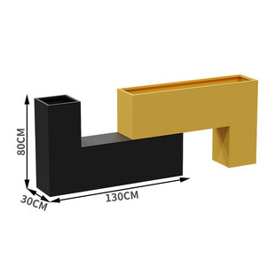 工业风花箱花坛户外铁艺花架网红组合城市景观售楼部商业街办公楼