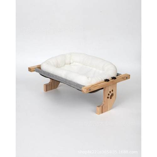 实木挂篮吊床可挂阳台猫咪晒太阳猫咪窗台猫窝猫床猫咪可拆卸