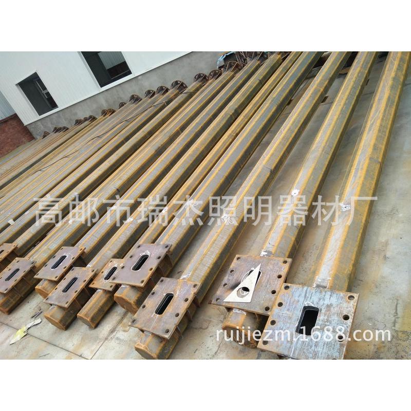 热销生产厂家锥形圆锥监控立杆6米l型f型t型热镀锌八角量大价优