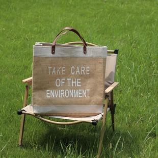 ql@大容量购物袋野餐露营拍照道具后备箱杂物可折叠户外收纳意赛