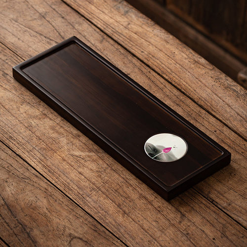 中式单层重竹茶盘功夫茶具家用茶台小号干泡盘竹制茶道托盘简约