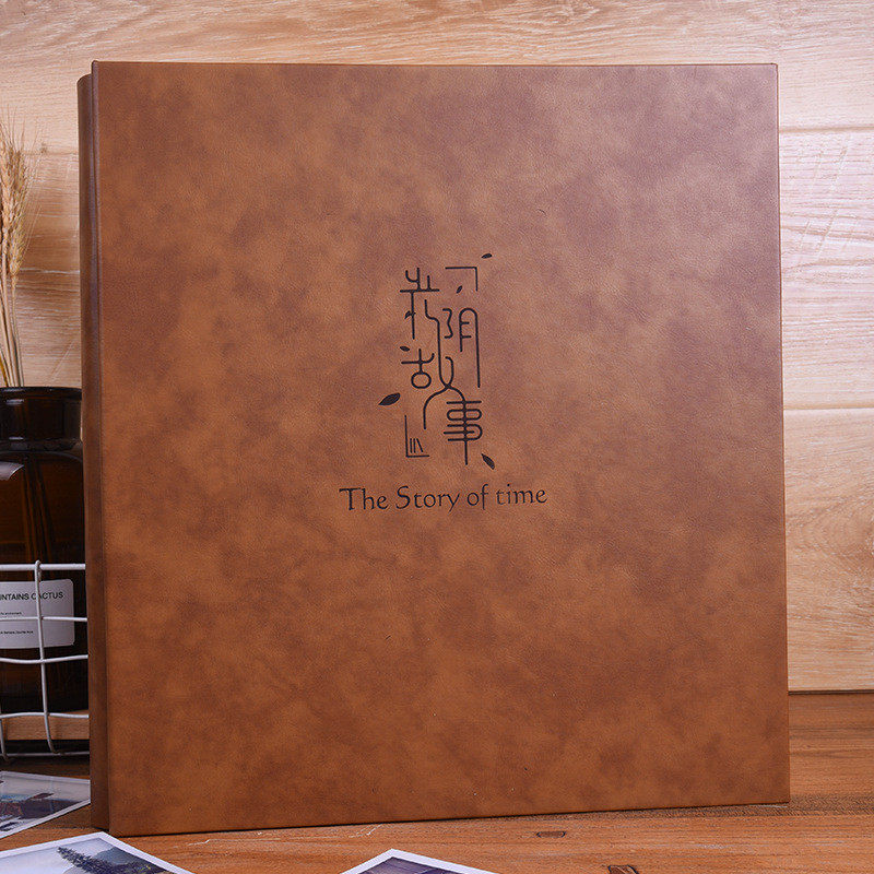 现货直销大容量纪念册皮插页式家庭影集相册6寸过塑4r插袋复古