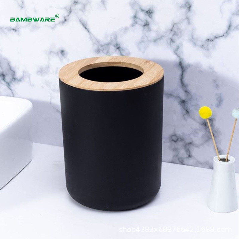 工厂直销 楠竹纤维家用浴室可不含塑料 有盖垃圾桶批发,家庭/个人清洁工具,垃圾桶,淘宝优惠券,粉丝福利购,淘宝优惠卷