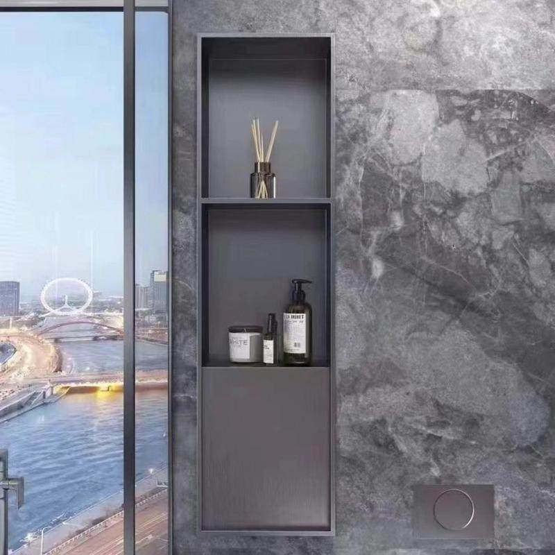 不锈钢壁龛柜三层隔板金属电视柜壁龛嵌入式卫生间成品浴室置物架,家庭/个人清洁工具,浴室角架/置物架,淘宝优惠券,粉丝福利购,淘宝优惠卷