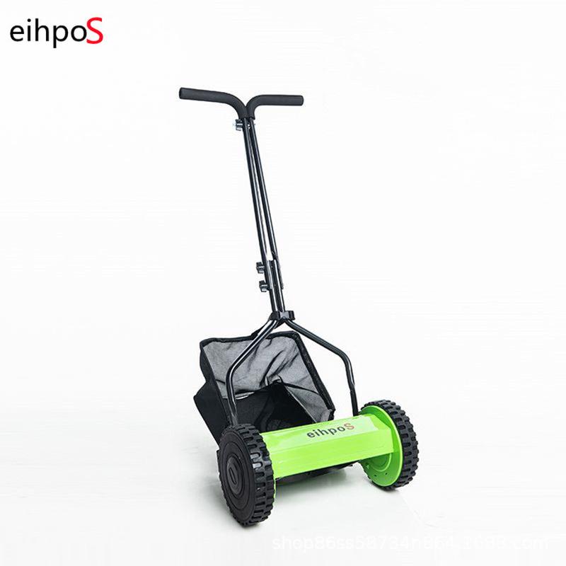 厂家现货供应动力无手推式滚刀割草机12寸t型款园林园艺草坪修剪