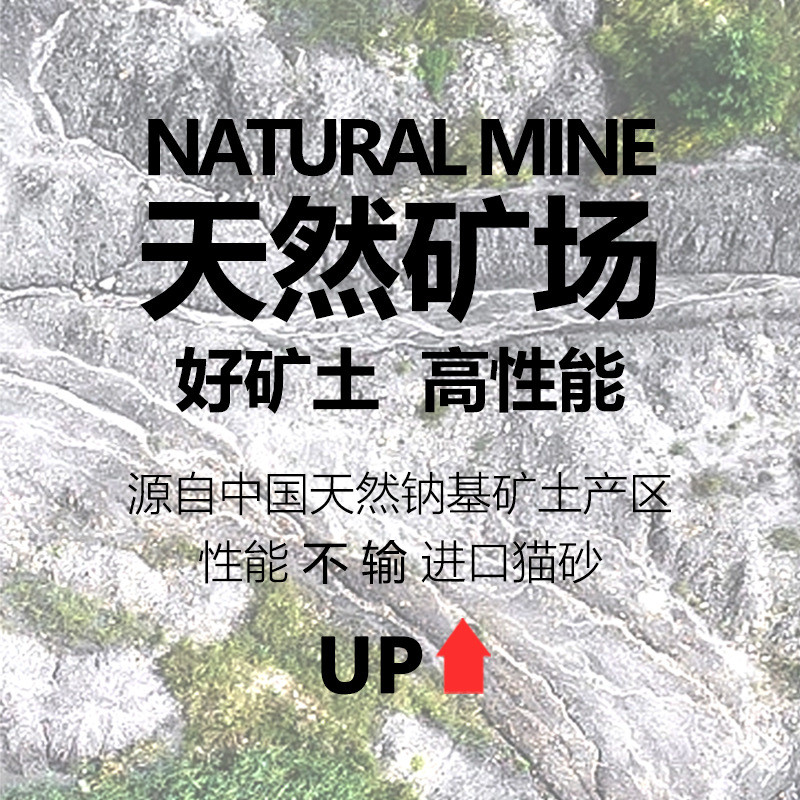 厂家定制钠猫砂矿砂基貓活性炭除臭除湿猫沙低尘易结团混合猫砂