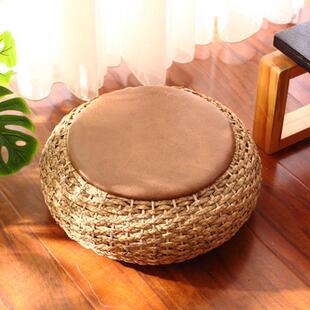 草编榻榻米垫茶道打坐拜佛垫加厚禅修垫禅坐坐垫藤编蒲蒲草垫蒲团