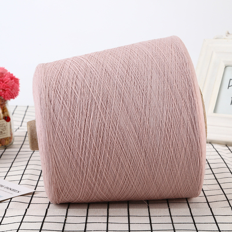 定制60s2股强捻棉精梳紧密棉纱烧毛棉纱高密度加捻绣花纺丝光棉