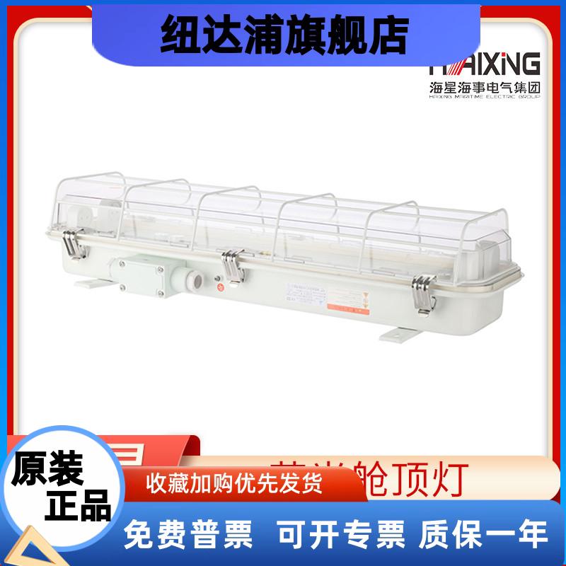 海星海事船用钢质荧光舱顶灯JCY43/JCY23-2/2E/2EF带应急网罩CCS