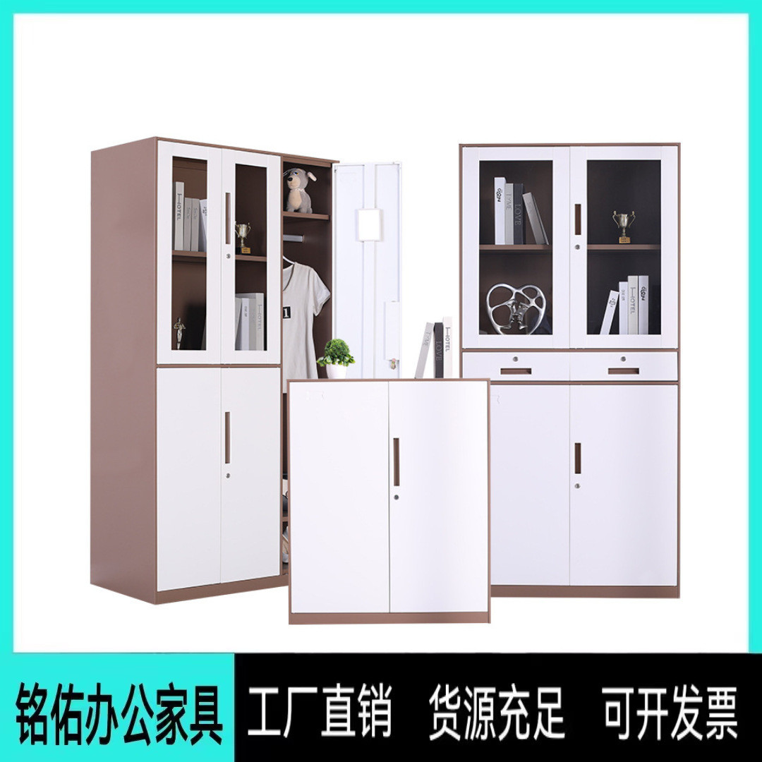 加厚钢制办公室文件柜拆装资料柜铁皮档案财务凭证柜储物柜子铁柜