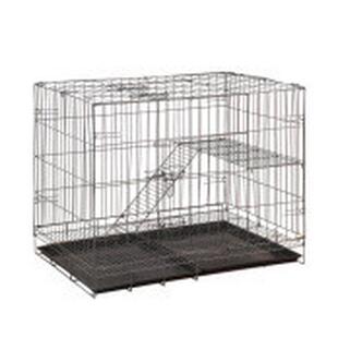 猫笼可折叠猫别墅三层猫笼加粗铁笼中猫笼宠物笼自由空间猫笼子