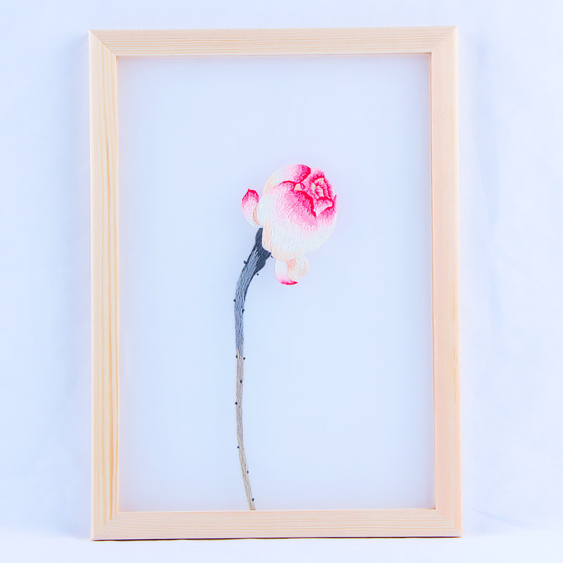 wm9a屏风双面刺绣手工diy自绣摆件初学者古风制作材料包苏绣自己