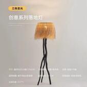 落地灯 饰卧室日式 中式 禅意竹编艺术摆件客厅餐厅民宿古风样板间装