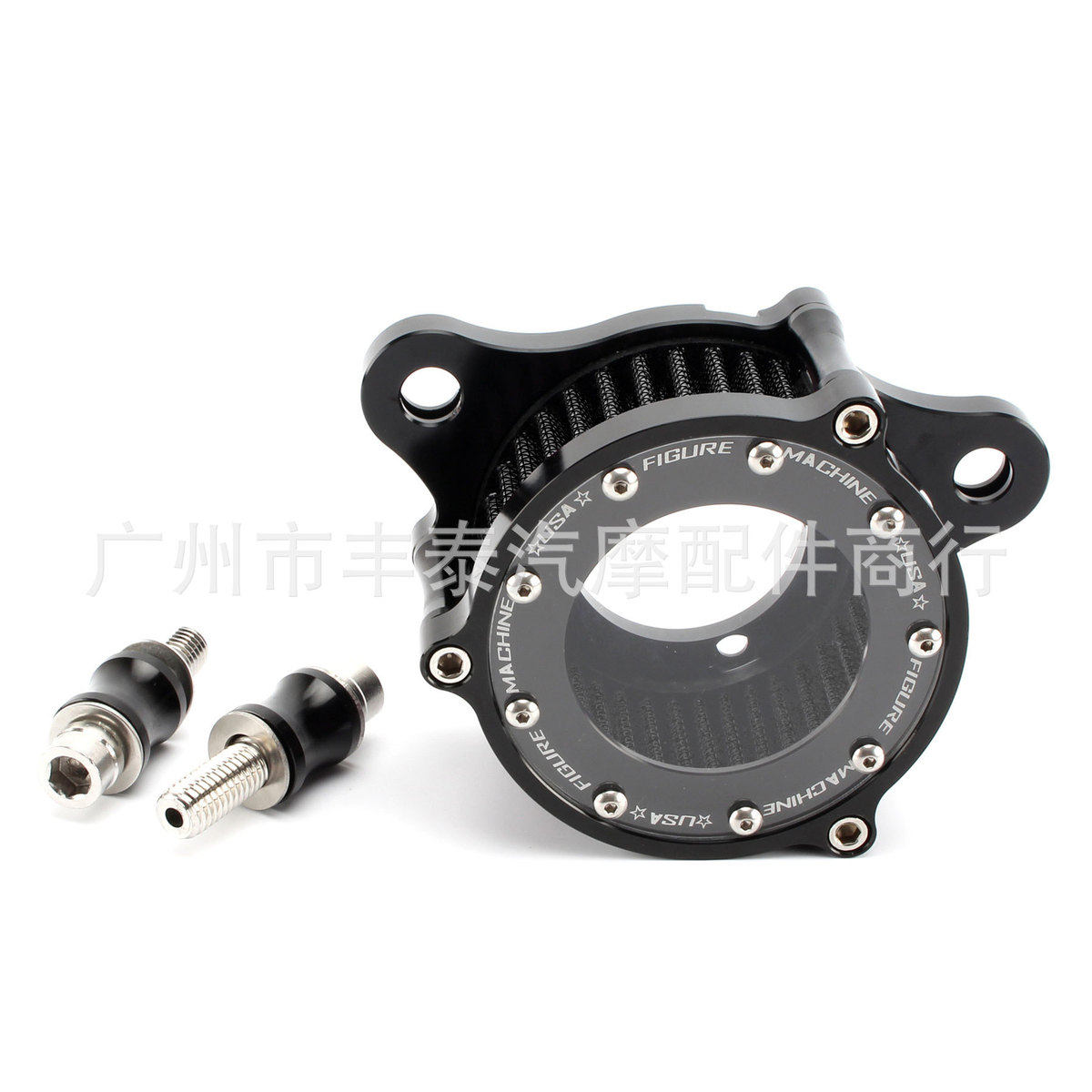 摩托车配件哈雷XL883/1200X48改装CNC铝制玻璃透明经典复古空滤